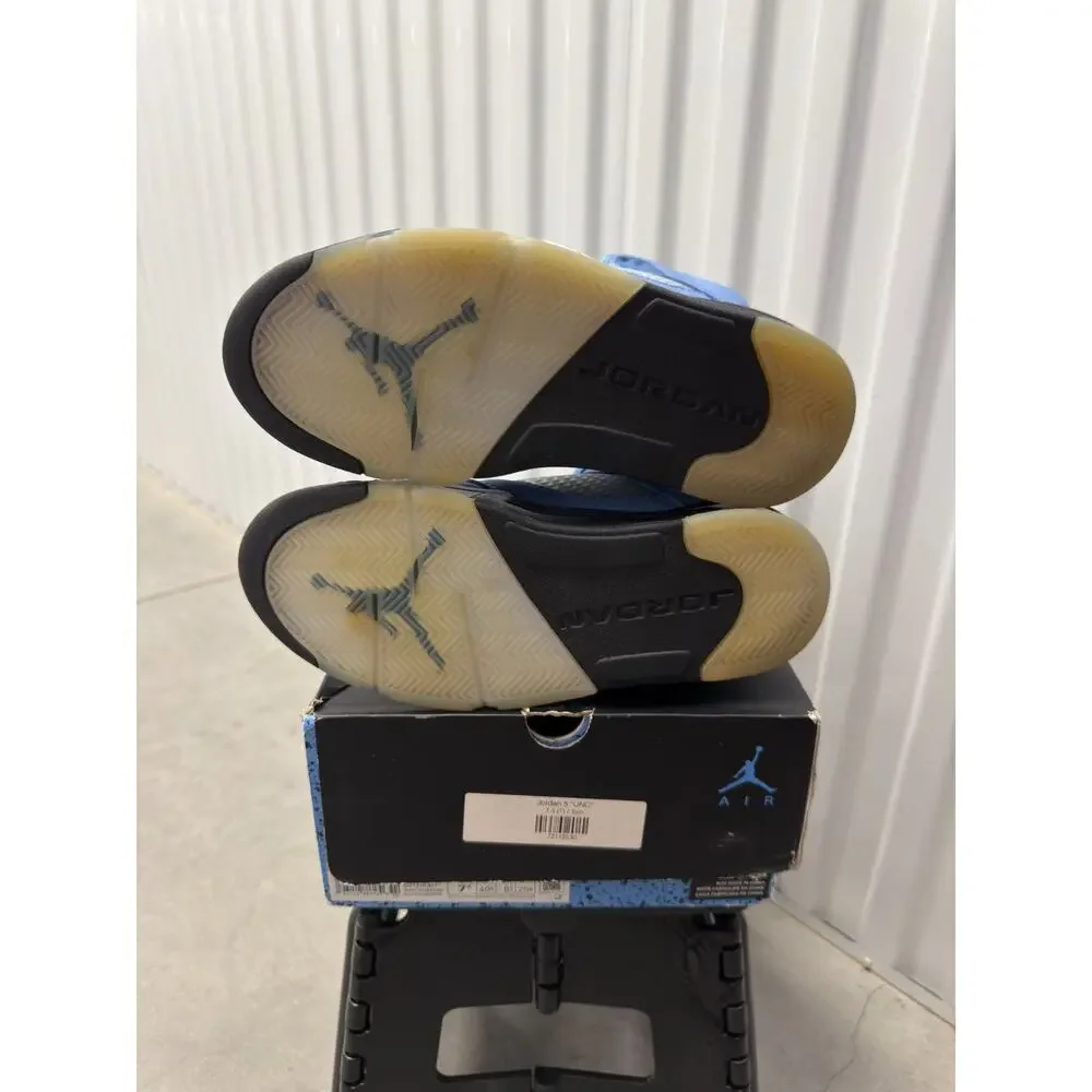 Nike Air Jordan 5 UNC University Black 2023 Size 7.5 Men's - DV1310-401